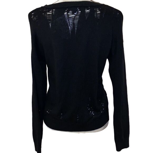 Bar III V-Neck Destressed Sweater - Picture 6 of 11